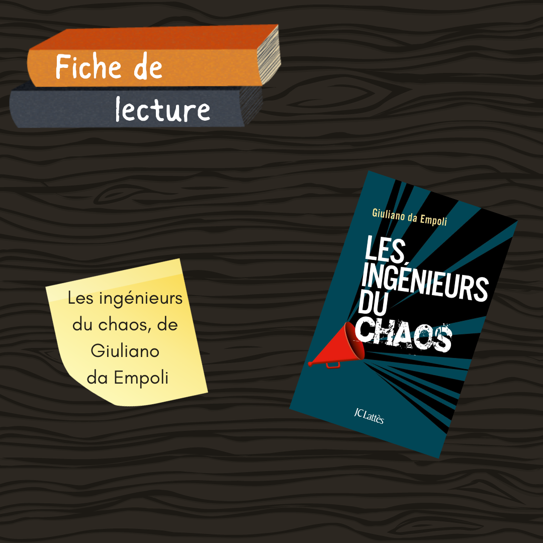 Les ingénieurs du chaos. Chronique de lecture